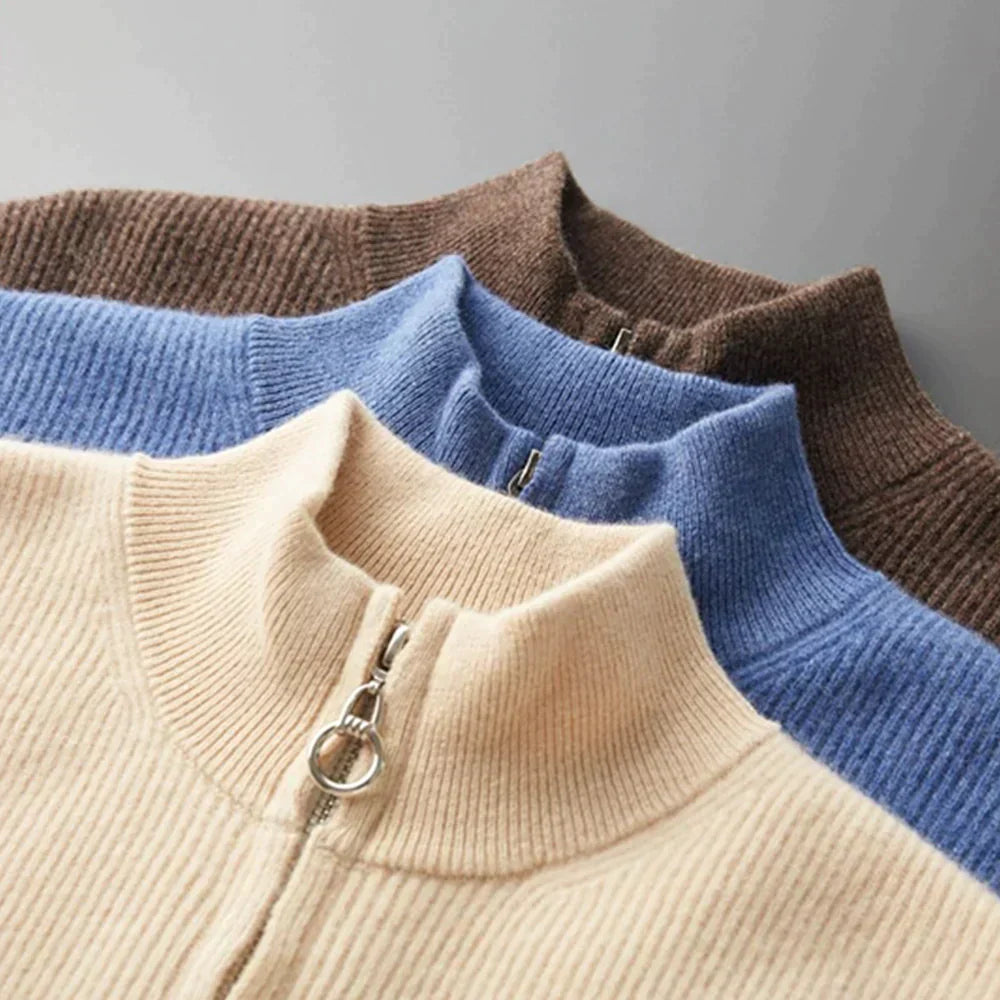 Von - Kuschelige Herren-Strickjacke