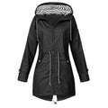 Klassische, stilvolle wasserdichte Damen-Regenjacke mit Kapuze | Perfekt für Outdoor-Aktivitäten im klassischen Design