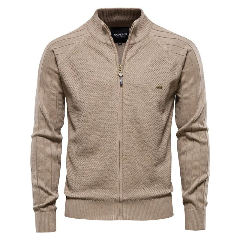Waylon - Kuschelige und Legere College-Strickjacke