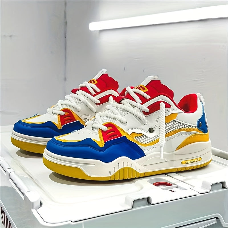 Modische Colorblock Leichte Damen-Skate-Sneaker | Ideal für Freizeitlooks