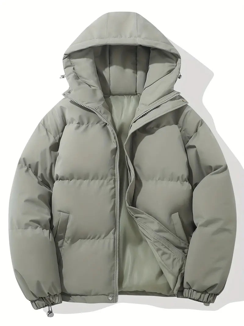Warme Kapuzenjacke im klassischen Design