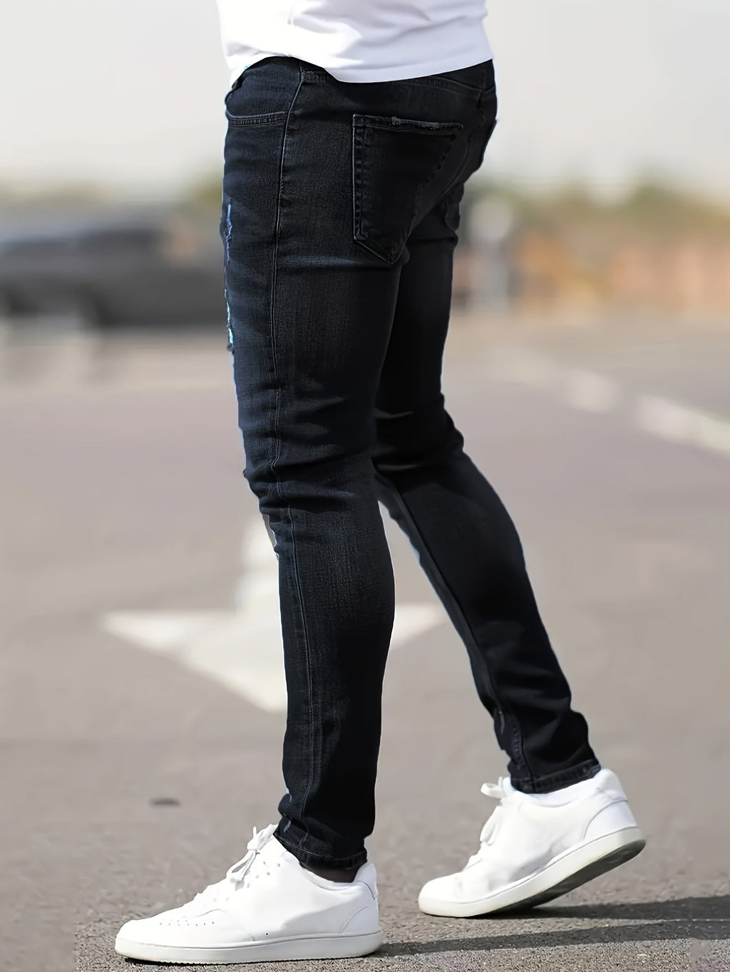 Malcolm – Herren-Jeans im Used-Look