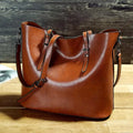 Jamie | Damen Vintage Leder Schultertasche
