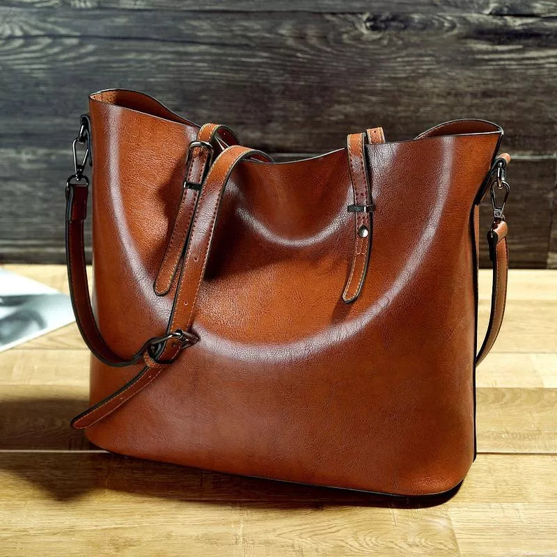 Jamie | Damen Vintage Leder Schultertasche