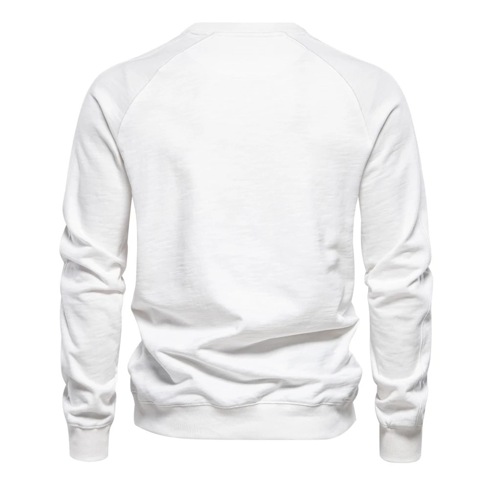 Herrenpullover mit Raglanärmeln und Rundhalsausschnitt - Lässiger Stil
