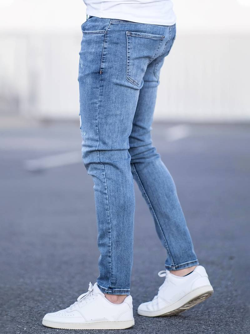 Malcolm – Herren-Jeans im Used-Look