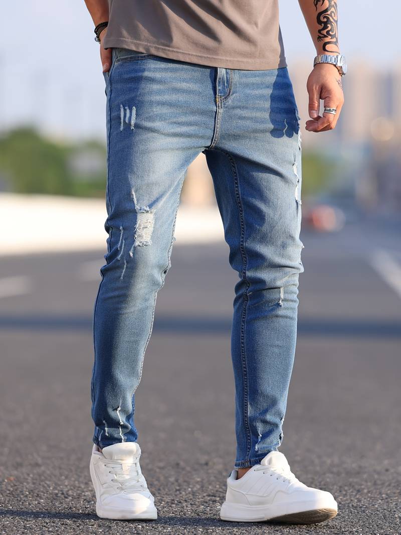 Malcolm – Herren-Jeans im Used-Look