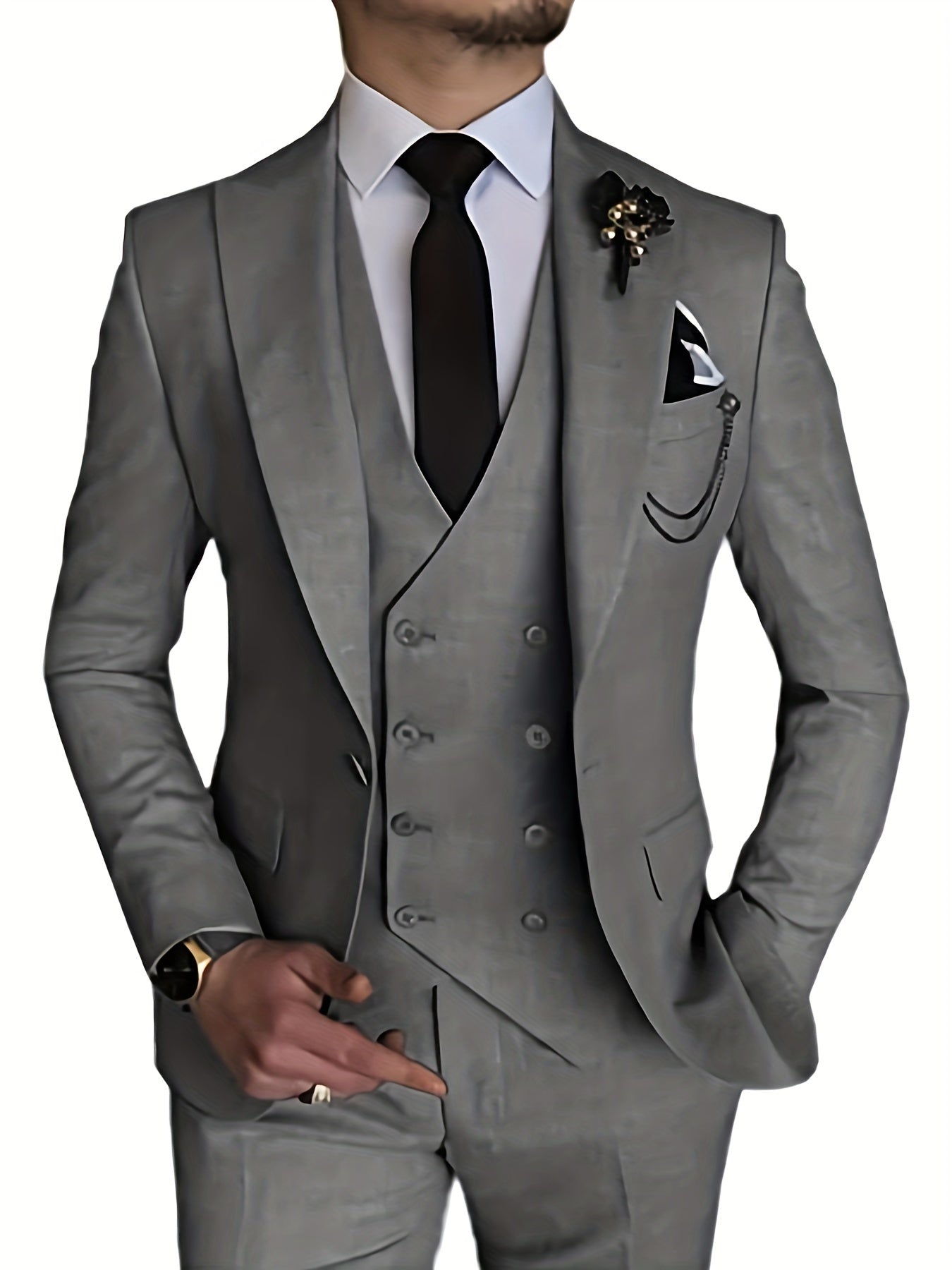 Orson Herrenanzug - Eleganter 3-teiliger Slim Fit