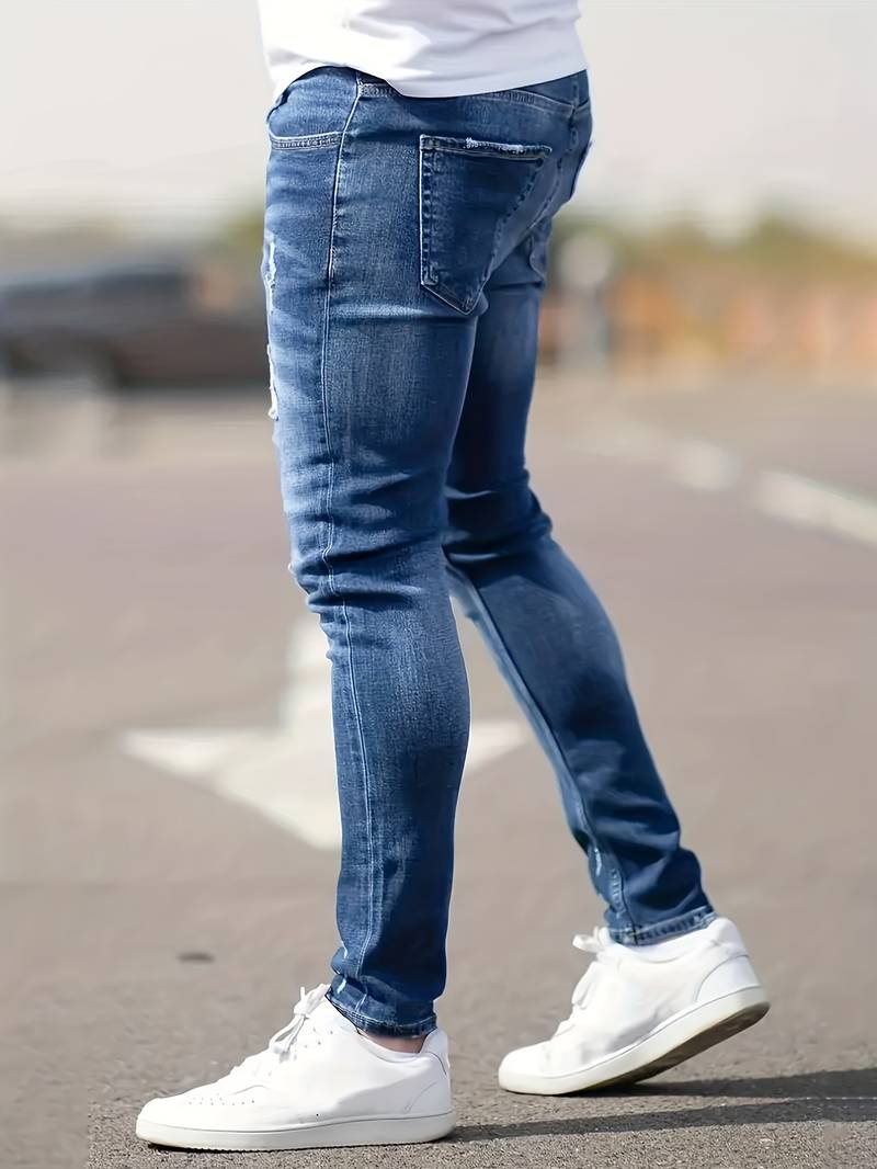 Malcolm – Herren-Jeans im Used-Look