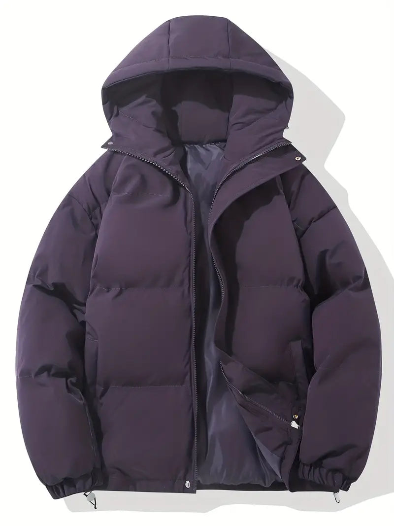 Warme Kapuzenjacke im klassischen Design