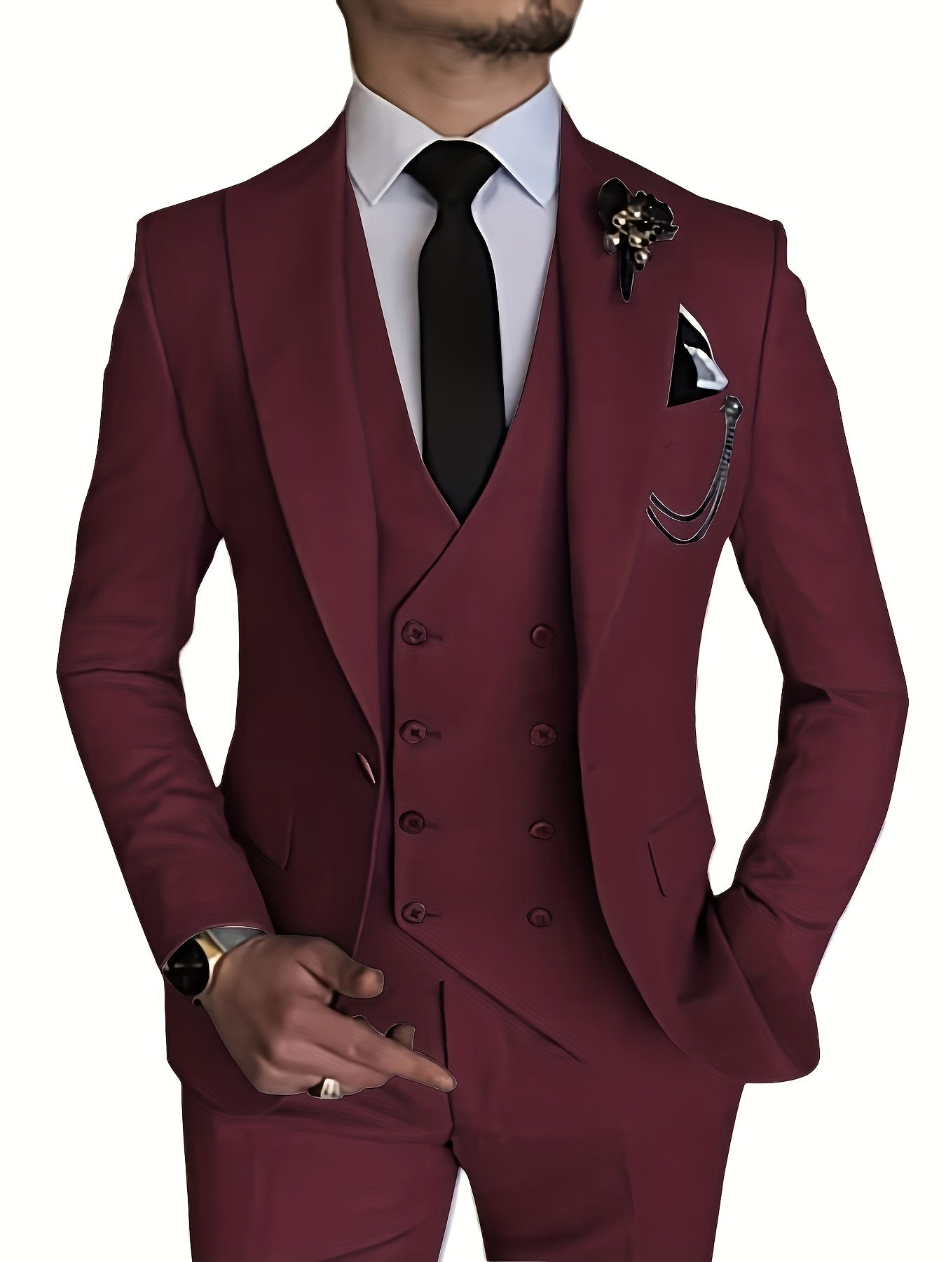 Orson Herrenanzug - Eleganter 3-teiliger Slim Fit