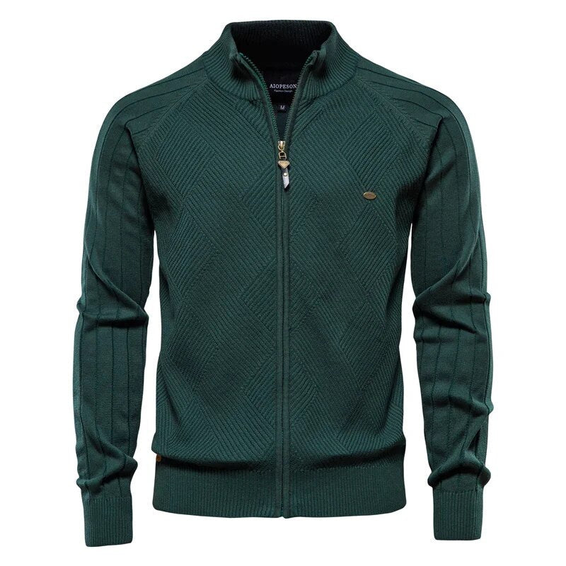 Waylon - Kuschelige und Legere College-Strickjacke