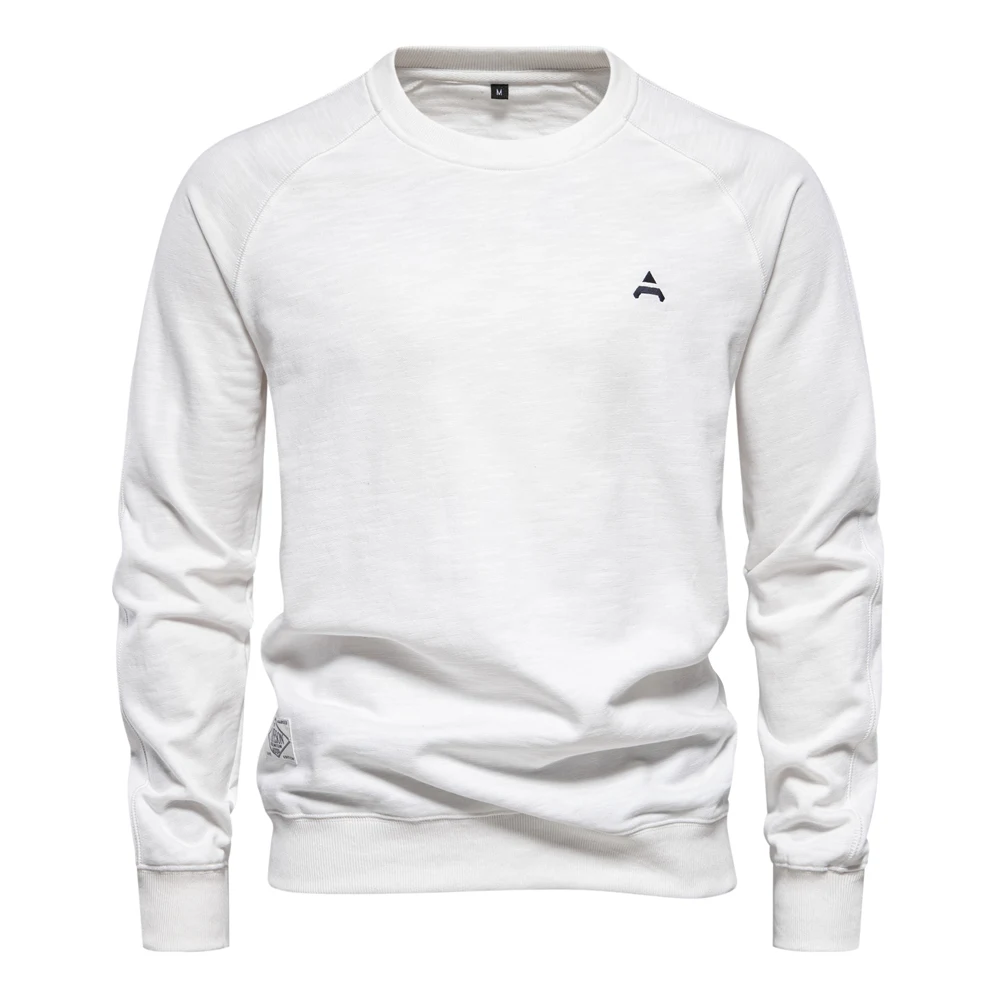 Herrenpullover mit Raglanärmeln und Rundhalsausschnitt - Lässiger Stil