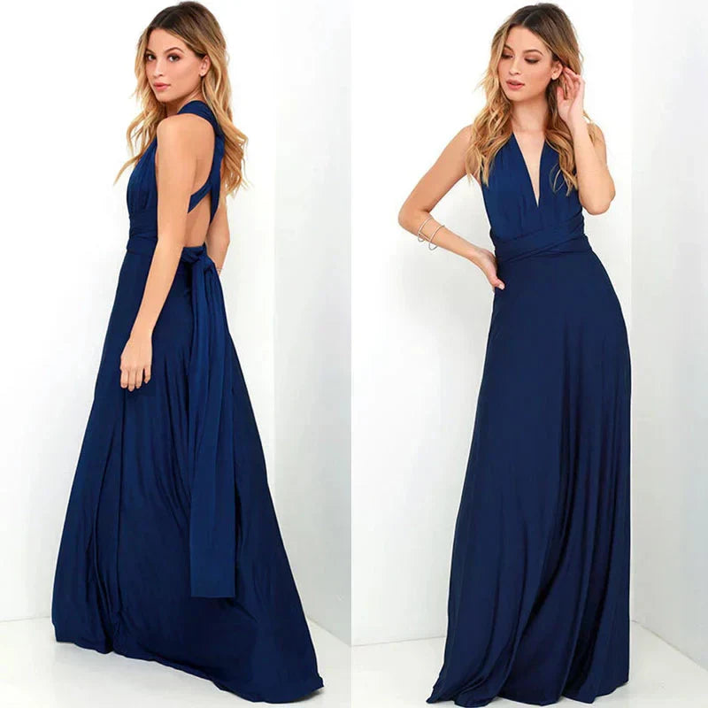 Slitherio - Elegantes Langes Leinenkleid - Bequem für Besondere Anlässe für Damen