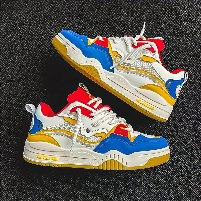 Modische Colorblock Leichte Damen-Skate-Sneaker | Ideal für Freizeitlooks
