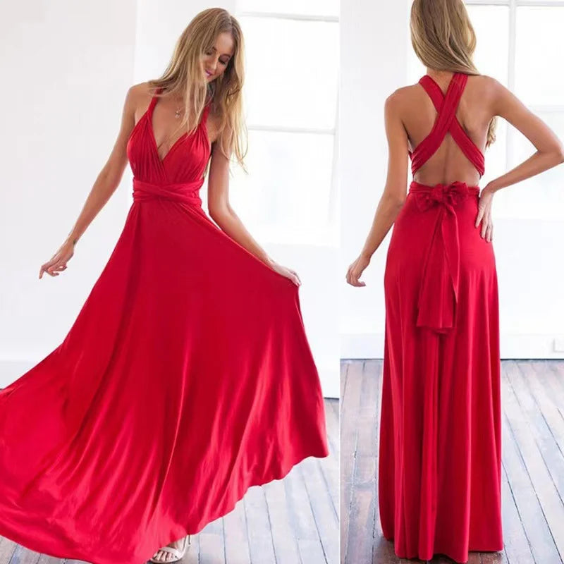 Slitherio - Elegantes Langes Leinenkleid - Bequem für Besondere Anlässe für Damen