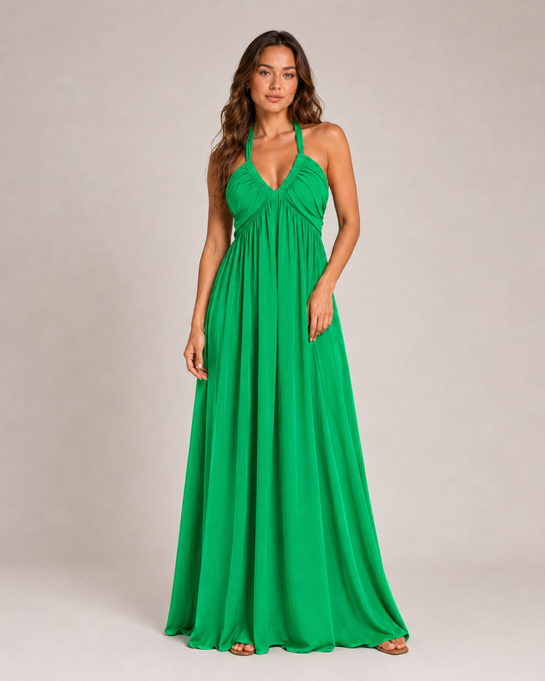 Baukje Damen Maxikleid | Ärmellos, Offener Rücken, A-Linie, Sommer Kleid Lang 10