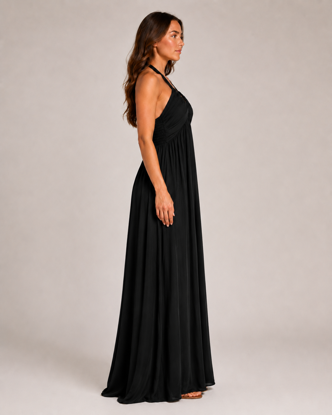 Baukje Damen Maxikleid | Ärmellos, Offener Rücken, A-Linie, Sommer Kleid Lang 3