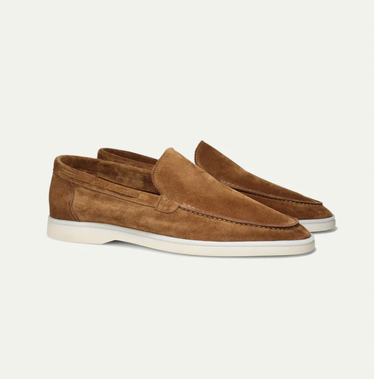 Klassische Wildleder-Loafers für Herren