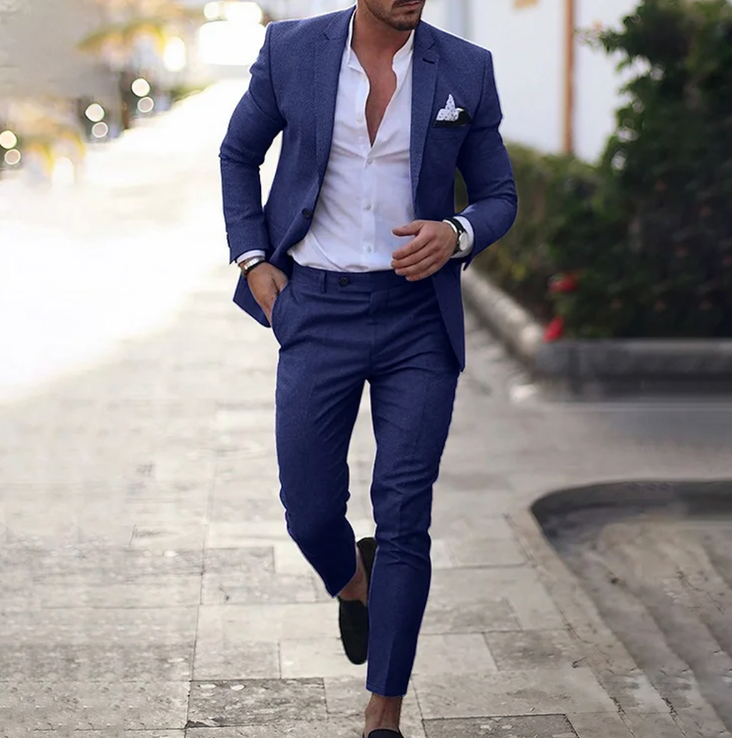 Michael – Herren 2-teiliges Set mit elegantem Business-Blazer und Hose
