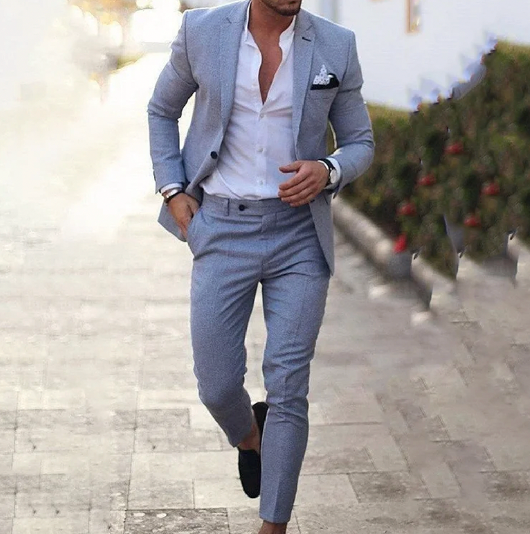Michael – Herren 2-teiliges Set mit elegantem Business-Blazer und Hose