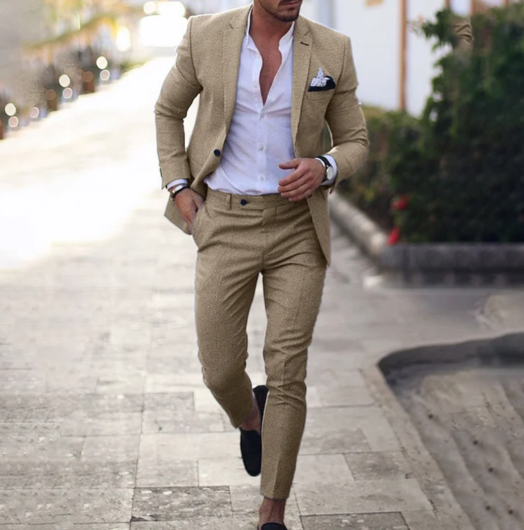 Michael – Herren 2-teiliges Set mit elegantem Business-Blazer und Hose