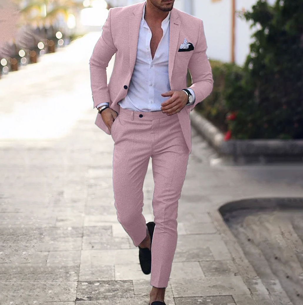 Michael – Herren 2-teiliges Set mit elegantem Business-Blazer und Hose