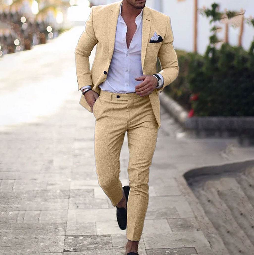 Michael – Herren 2-teiliges Set mit elegantem Business-Blazer und Hose