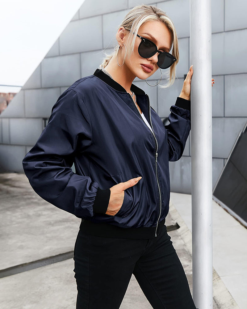 Robin - Elegante klassische Bomberjacke mit Taschen - ideal für jeden Anlass