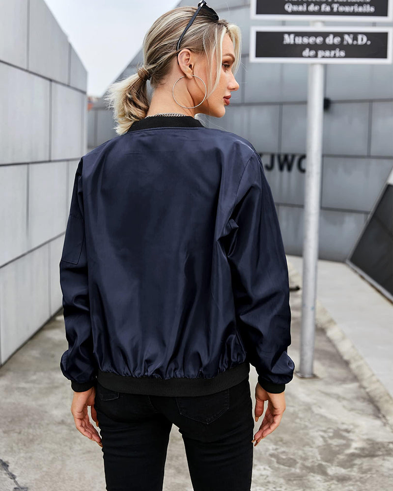 Robin - Elegante klassische Bomberjacke mit Taschen - ideal für jeden Anlass