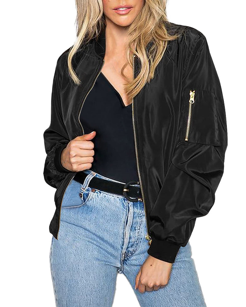 Robin - Elegante klassische Bomberjacke mit Taschen - ideal für jeden Anlass