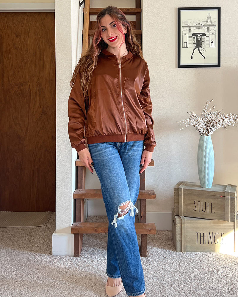 Robin - Elegante klassische Bomberjacke mit Taschen - ideal für jeden Anlass