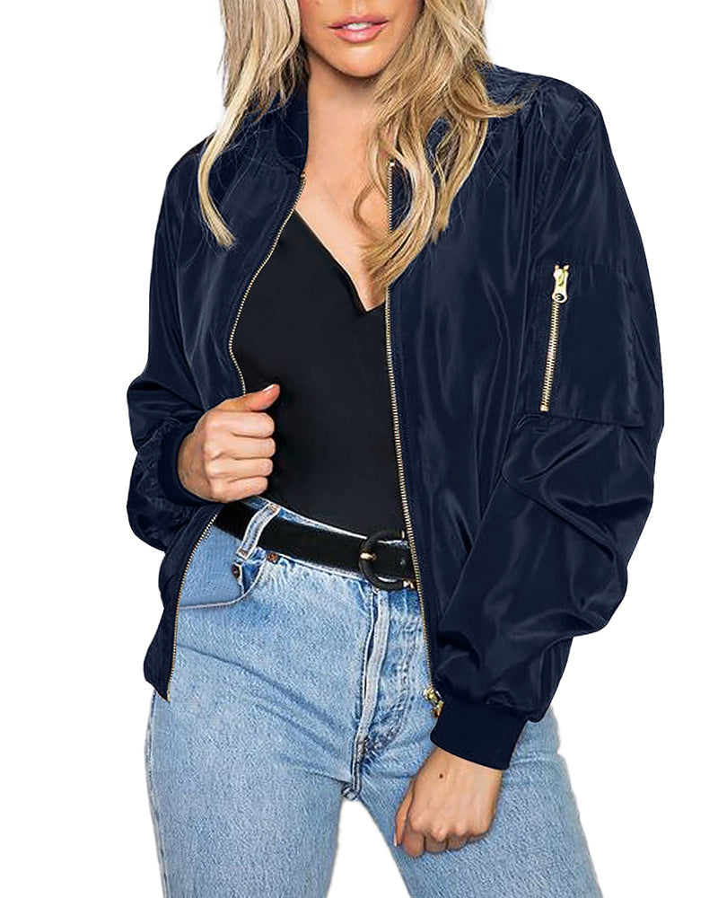 Robin - Elegante klassische Bomberjacke mit Taschen - ideal für jeden Anlass