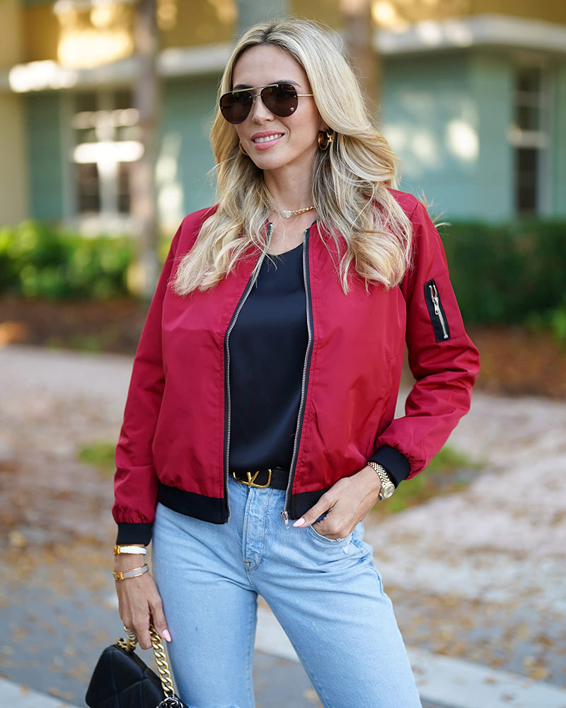 Robin - Elegante klassische Bomberjacke mit Taschen - ideal für jeden Anlass