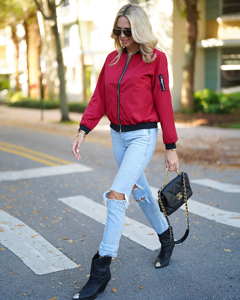 Robin - Elegante klassische Bomberjacke mit Taschen - ideal für jeden Anlass