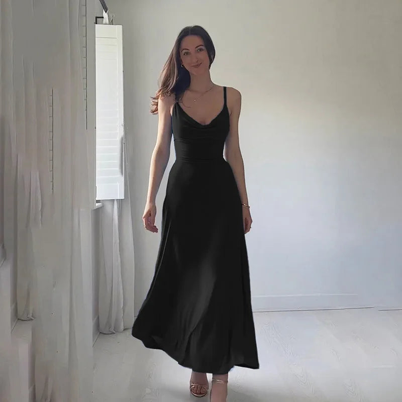 Elegantes Drapiertes Maxikleid