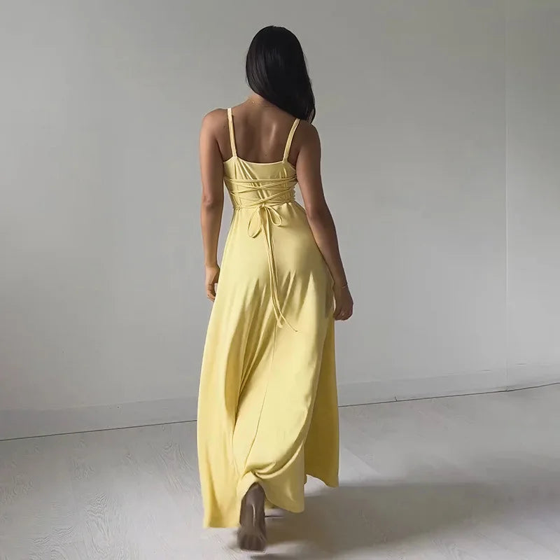 Elegantes Drapiertes Maxikleid