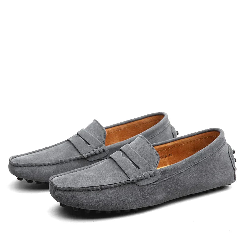 HUGO - Italienisch inspirierte Wildleder-Loafers
