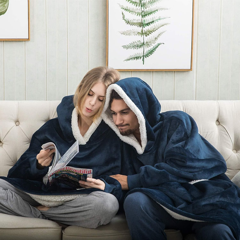 Caryn - Die perfekte Mischung aus gemütlichem Hoodie und kuscheliger Decke in einem!