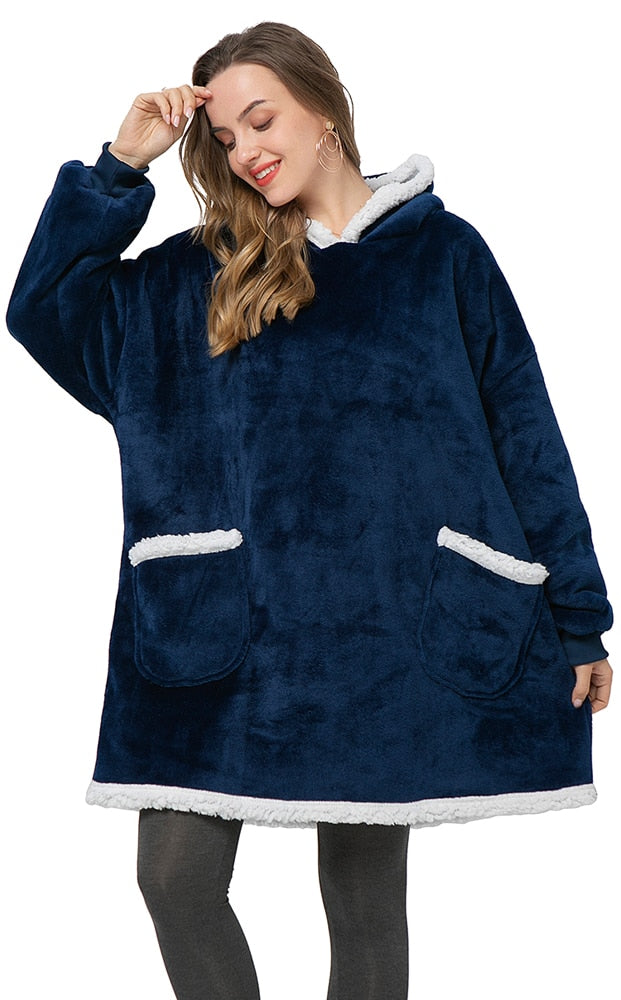 Caryn - Die perfekte Mischung aus gemütlichem Hoodie und kuscheliger Decke in einem!