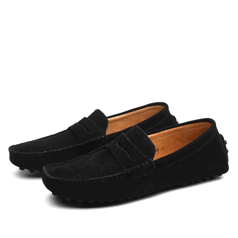HUGO - Italienisch inspirierte Wildleder-Loafers