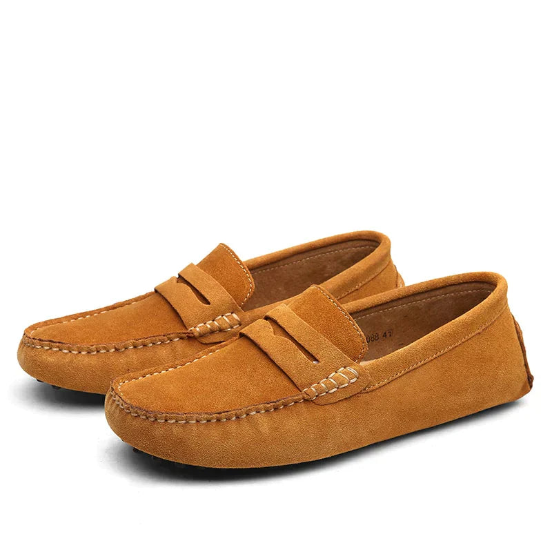 HUGO - Italienisch inspirierte Wildleder-Loafers