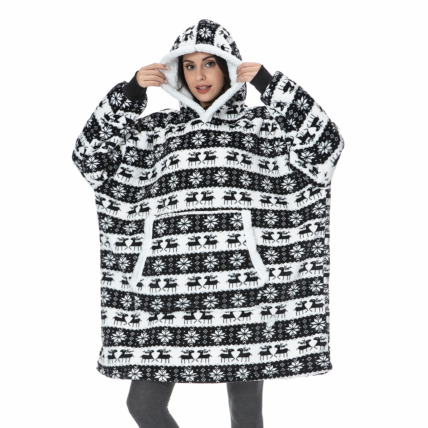 Caryn - Die perfekte Mischung aus gemütlichem Hoodie und kuscheliger Decke in einem!