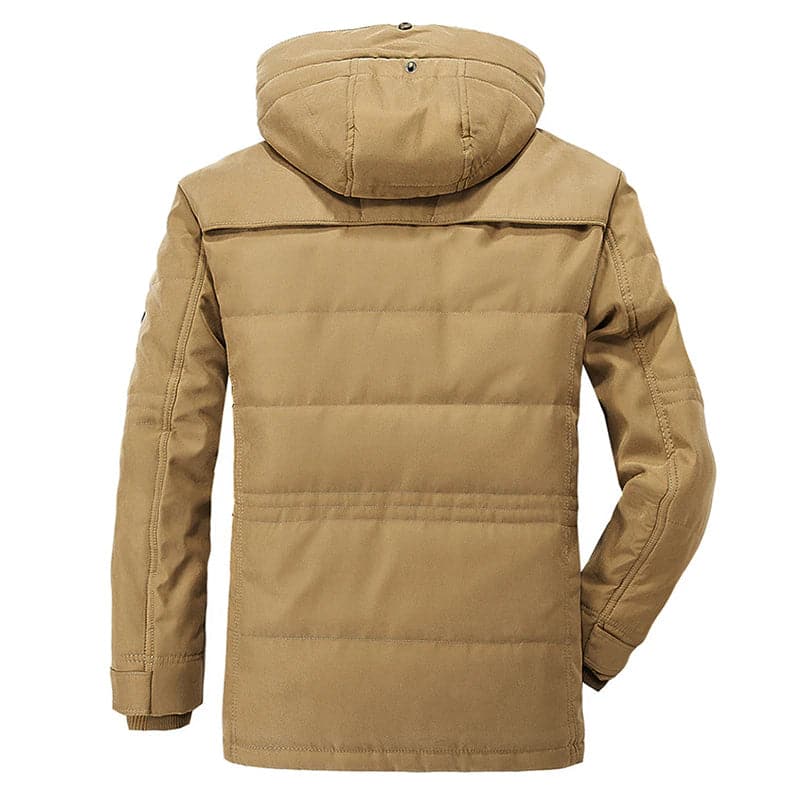 Warme und dick gefütterte Herren-Winterjacke