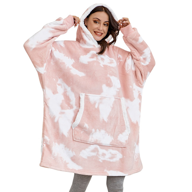 Caryn - Die perfekte Mischung aus gemütlichem Hoodie und kuscheliger Decke in einem!