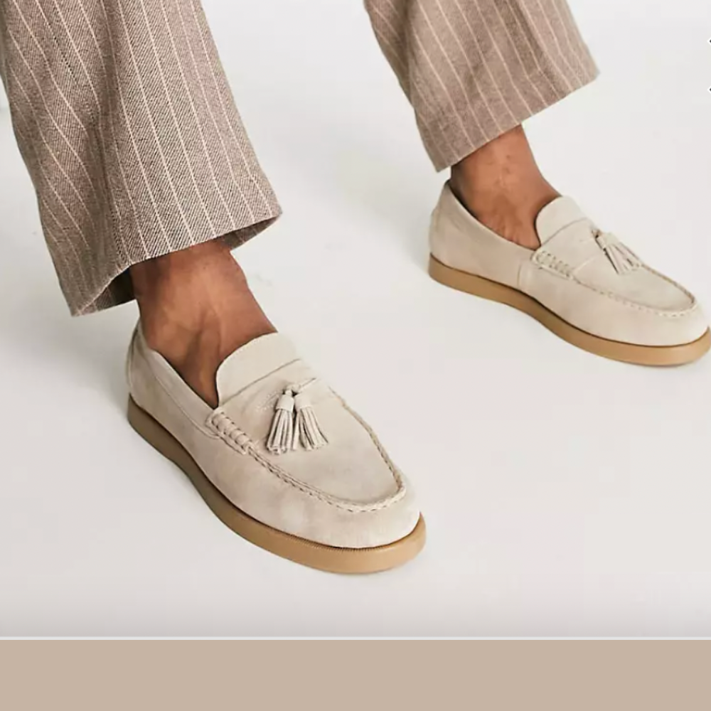 Klassische Wildleder-Loafers für Herren