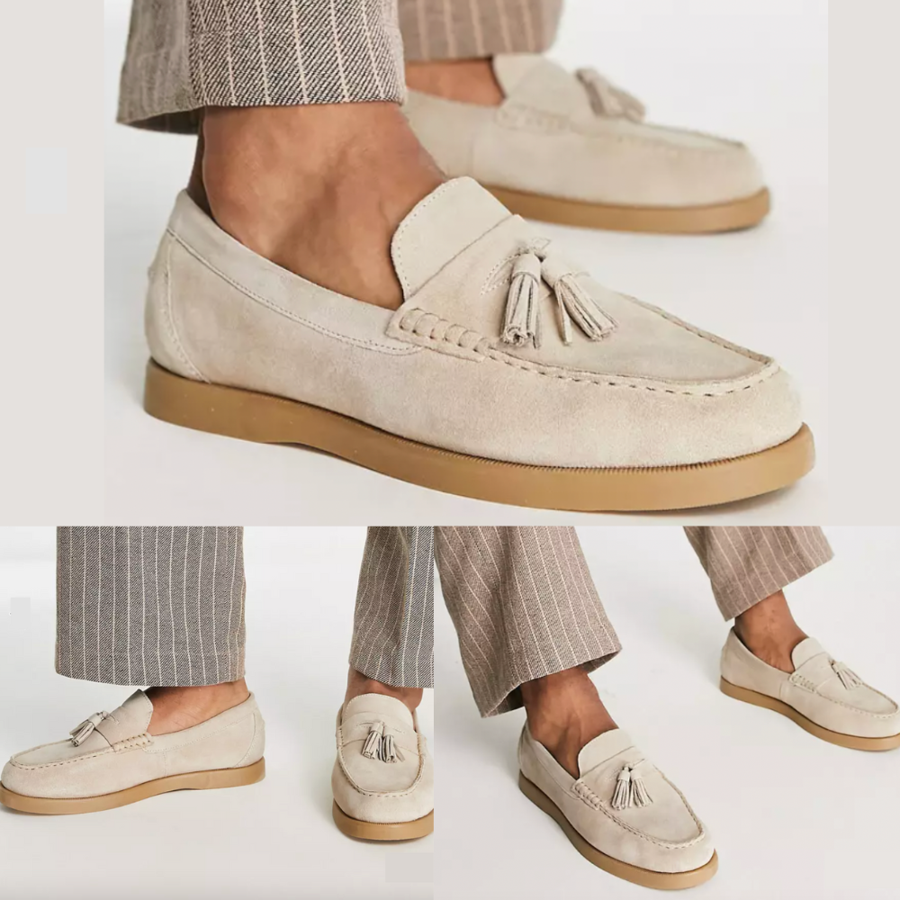 Klassische Wildleder-Loafers für Herren