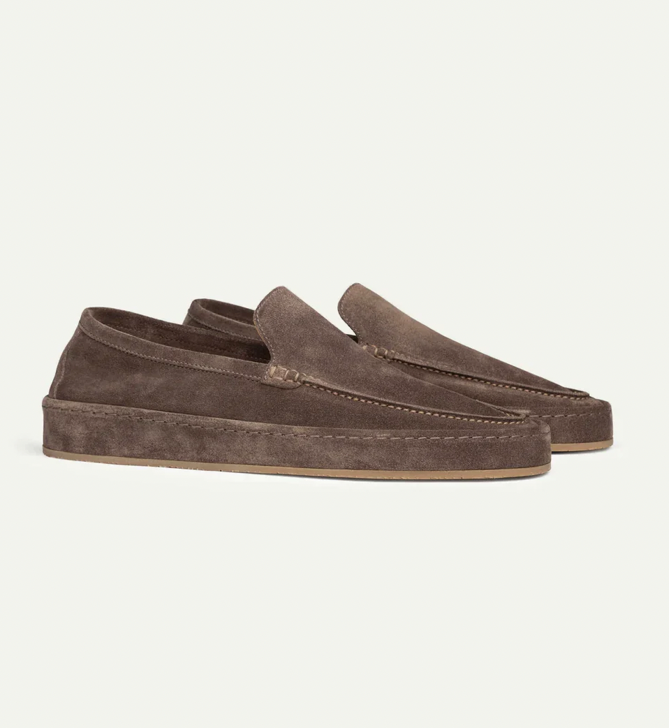 Herren-Wildleder-Slipper – Komfortable Casual-Luxus-Loafer mit Gummisohle für Alltag, Sommer und Freizeit