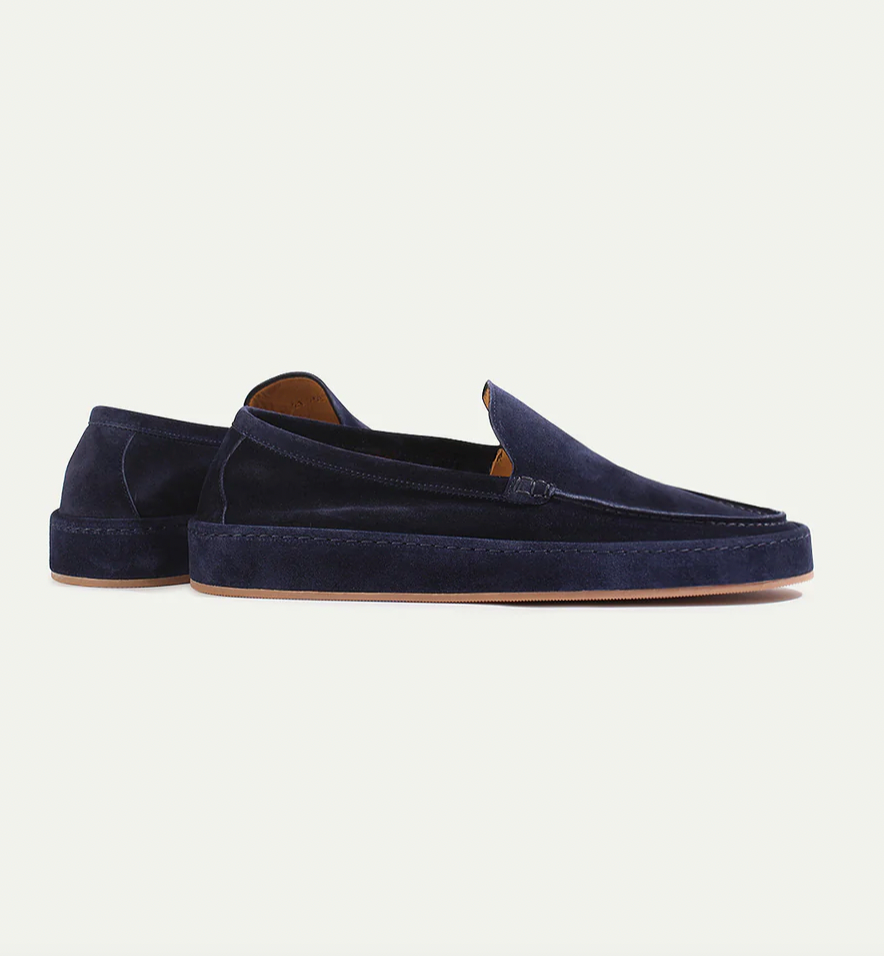 Herren-Wildleder-Slipper – Komfortable Casual-Luxus-Loafer mit Gummisohle für Alltag, Sommer und Freizeit