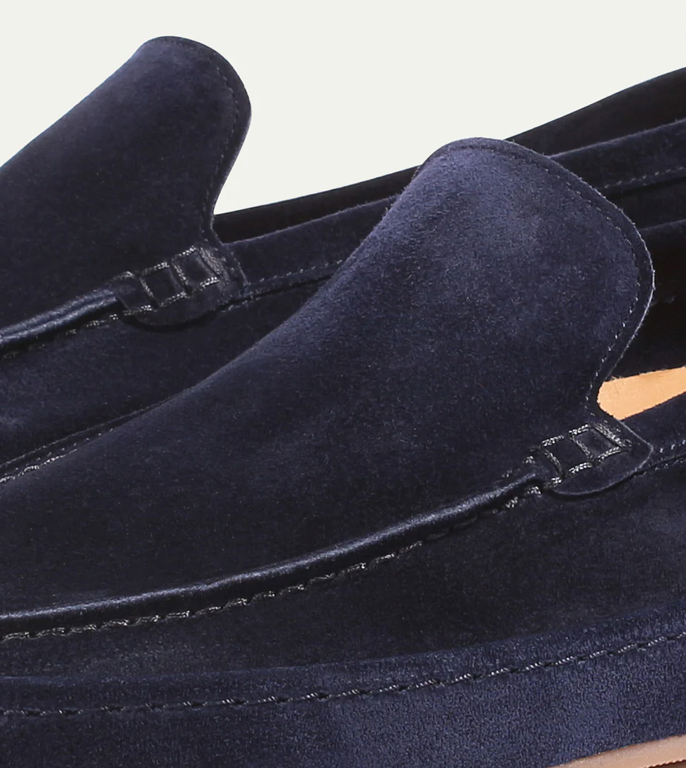 Herren-Wildleder-Slipper – Komfortable Casual-Luxus-Loafer mit Gummisohle für Alltag, Sommer und Freizeit